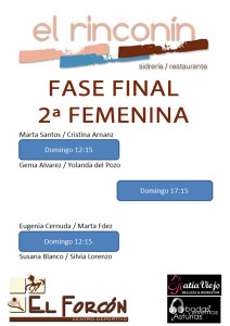 FASE FINAL 2ª FEMENINA