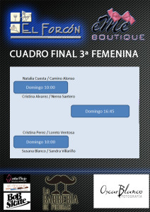 CUADROS FINAL RESUELTO 3ª FEMENINA